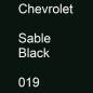 Preview: Chevrolet, Sable Black, 019.